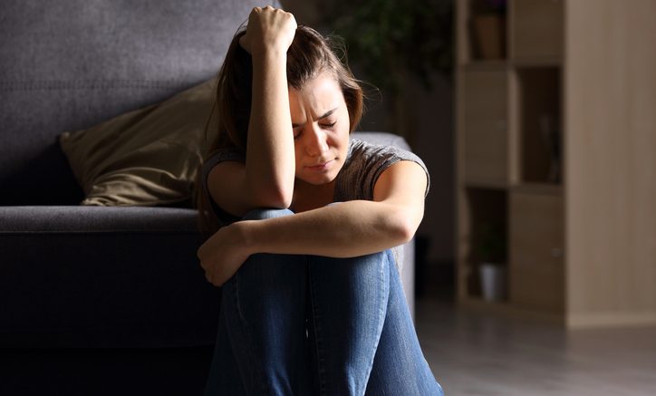 Frustrated woman in love